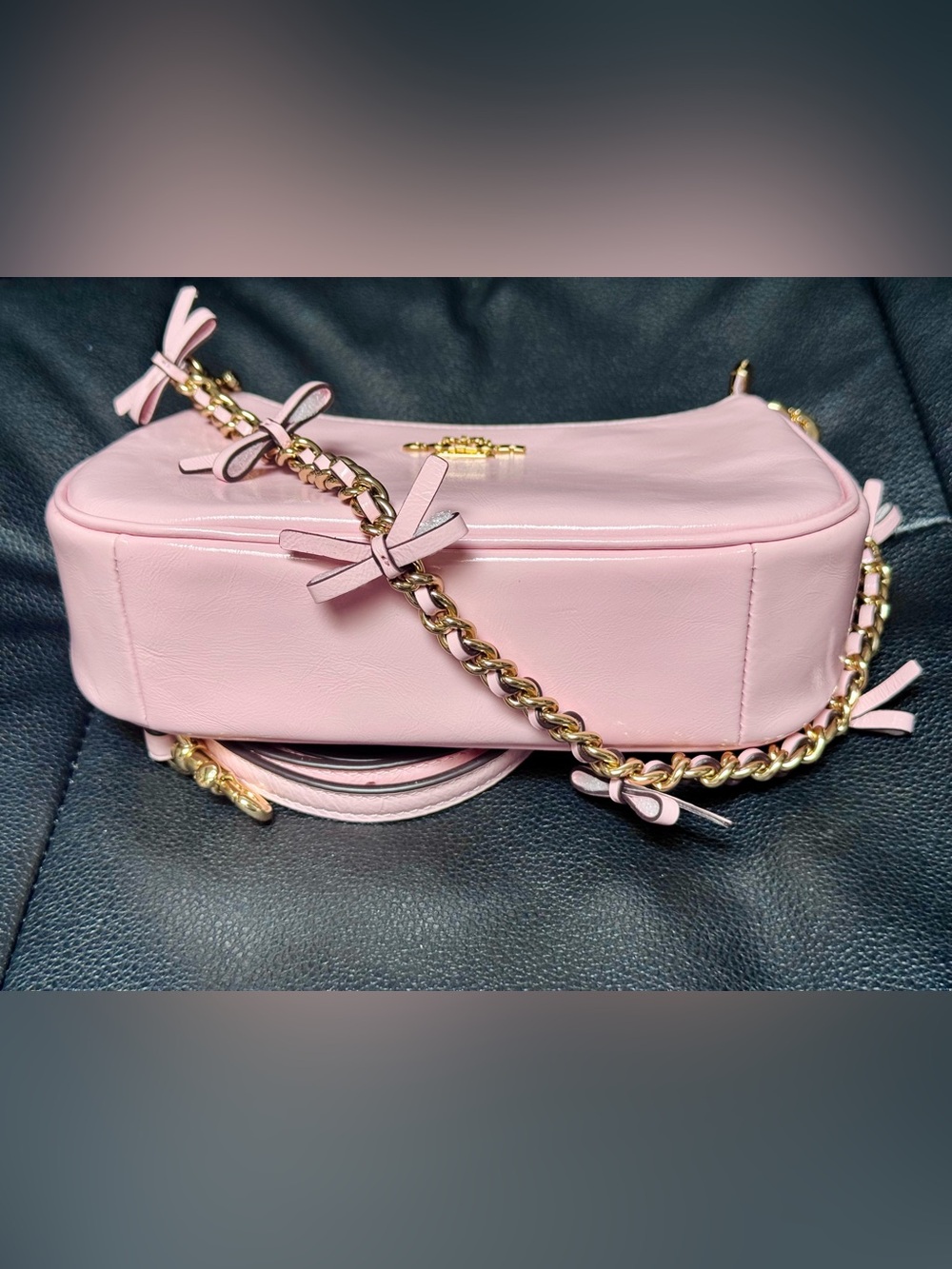 NWT Coach Teri Mini Crossbody Bag With Bows In Soft Pink CDW68 - Picture 5 of 9